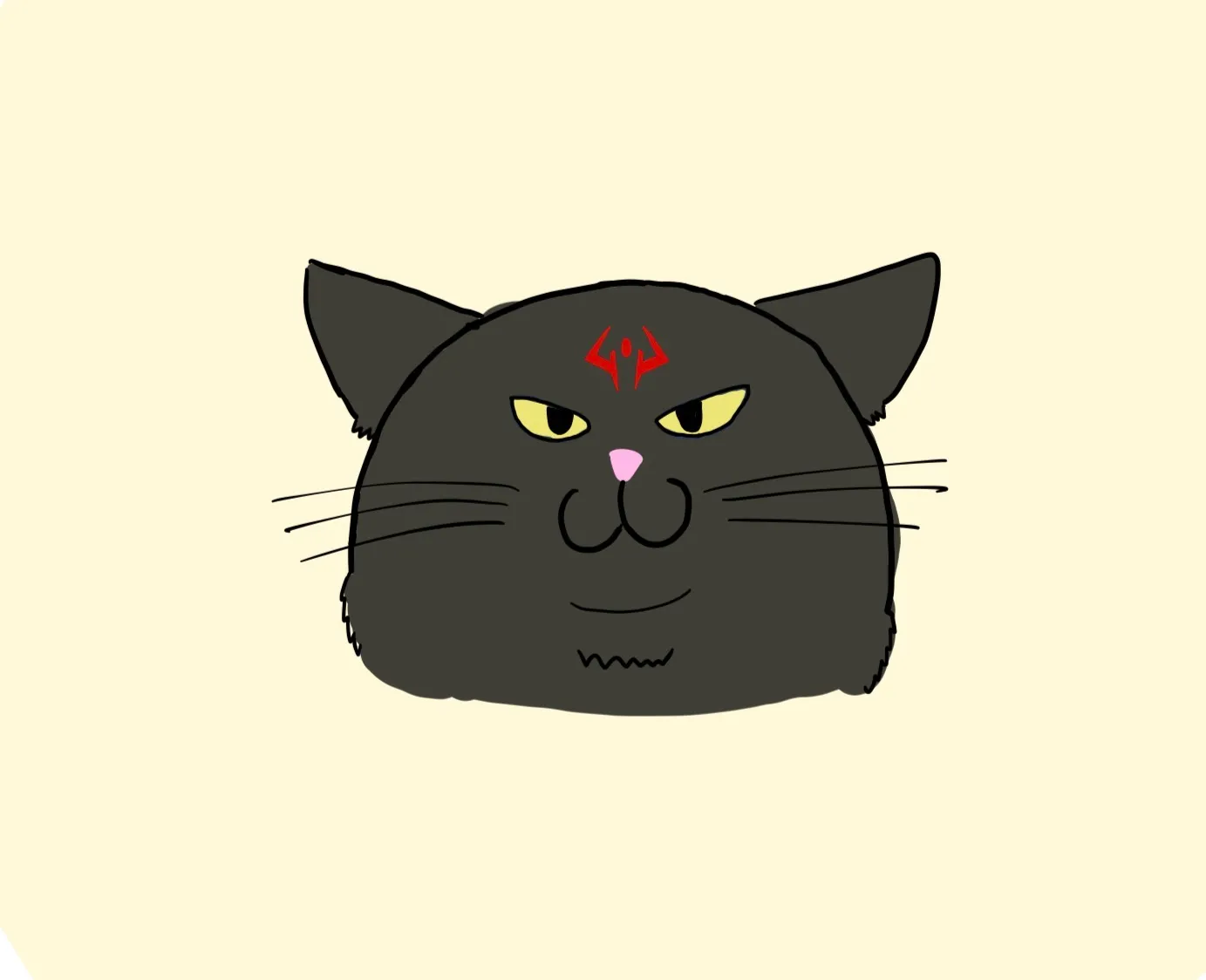伏魔諭廚子 Logo:額上有符印的黑貓